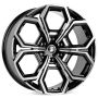 Легковой диск Skill Wheels SV111 9x20 6x139,7 ET19 77,8 чёрный + полированные спицы